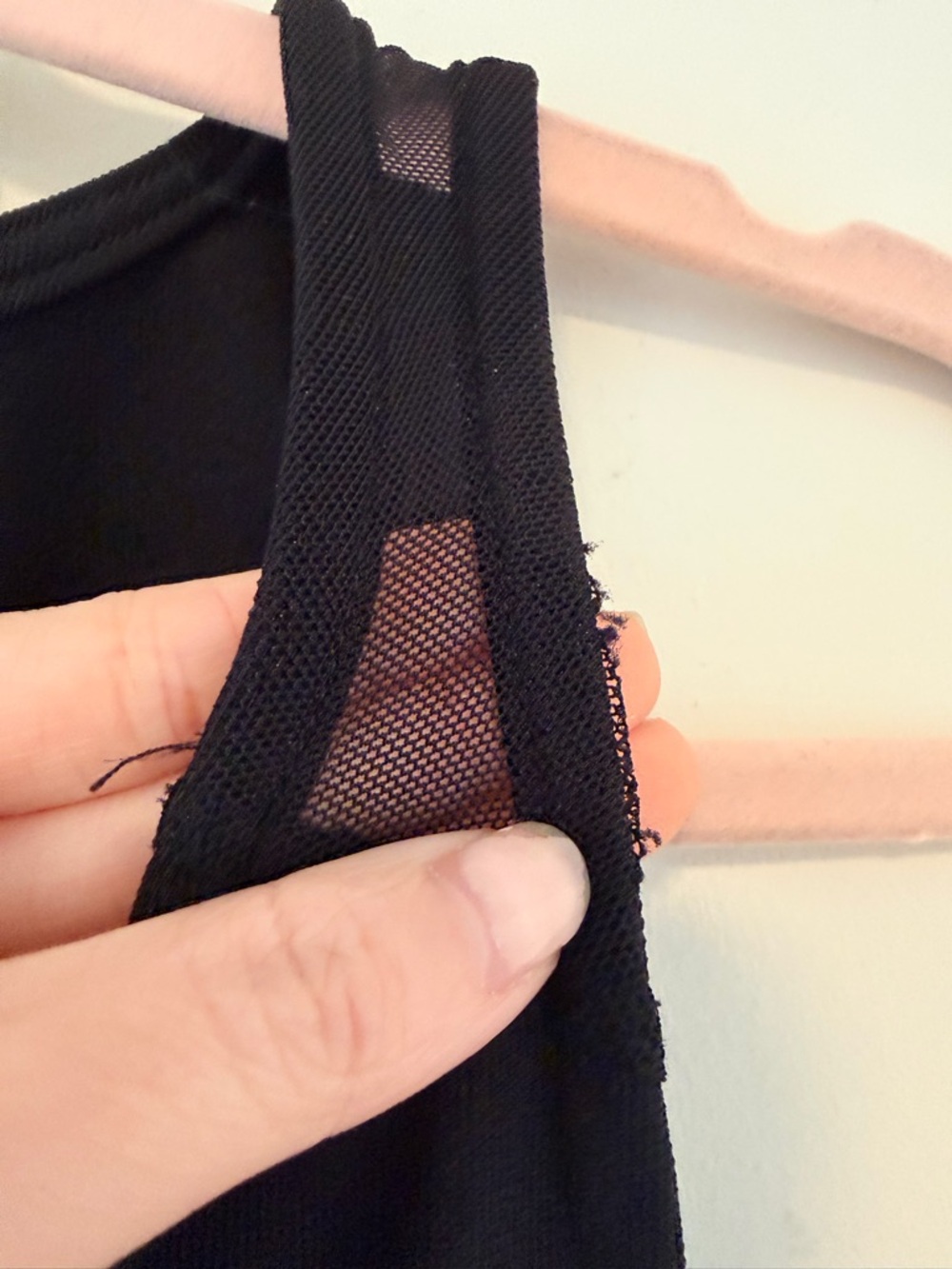 Black Cutout Mesh Bodycon Dress - Solemio - Picture 4 of 4